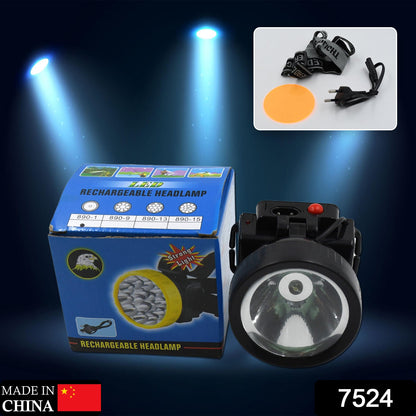 Adjustable LED headlamp, ideal for hiking and cycling.