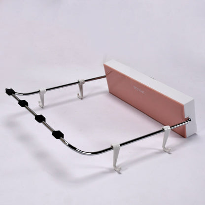 Foldable wash basin rack in white