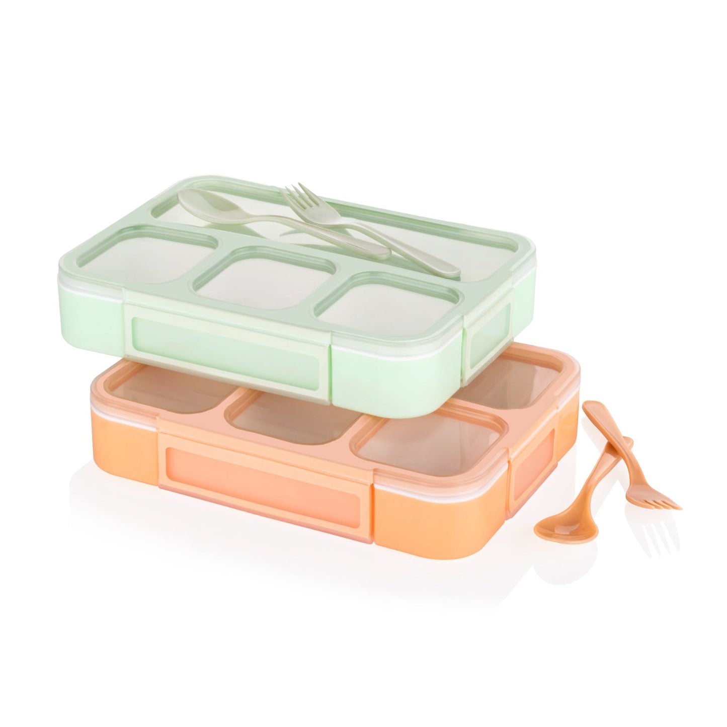 Leak-proof 4-compartment box