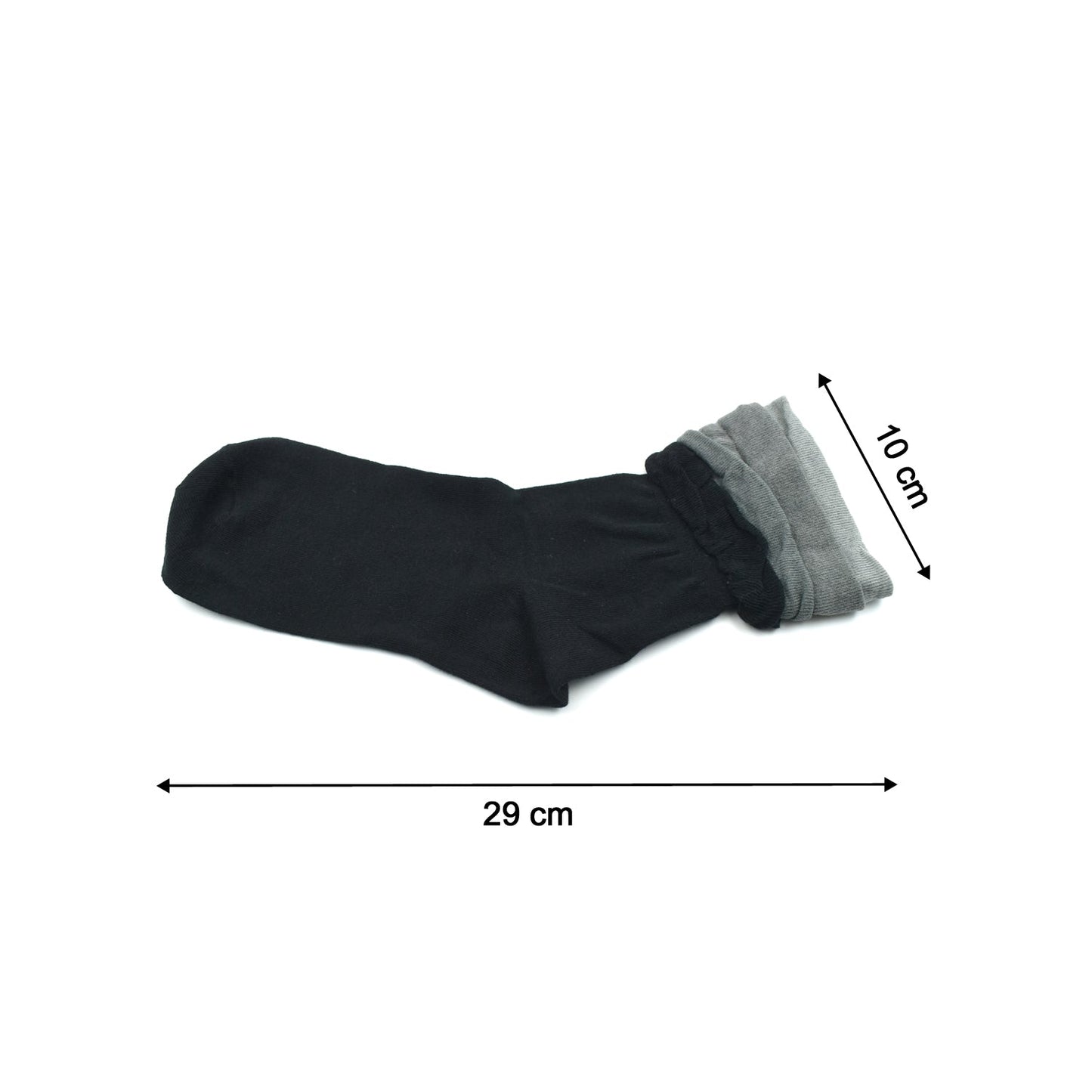 Skin-friendly socks with thick cushioning for support