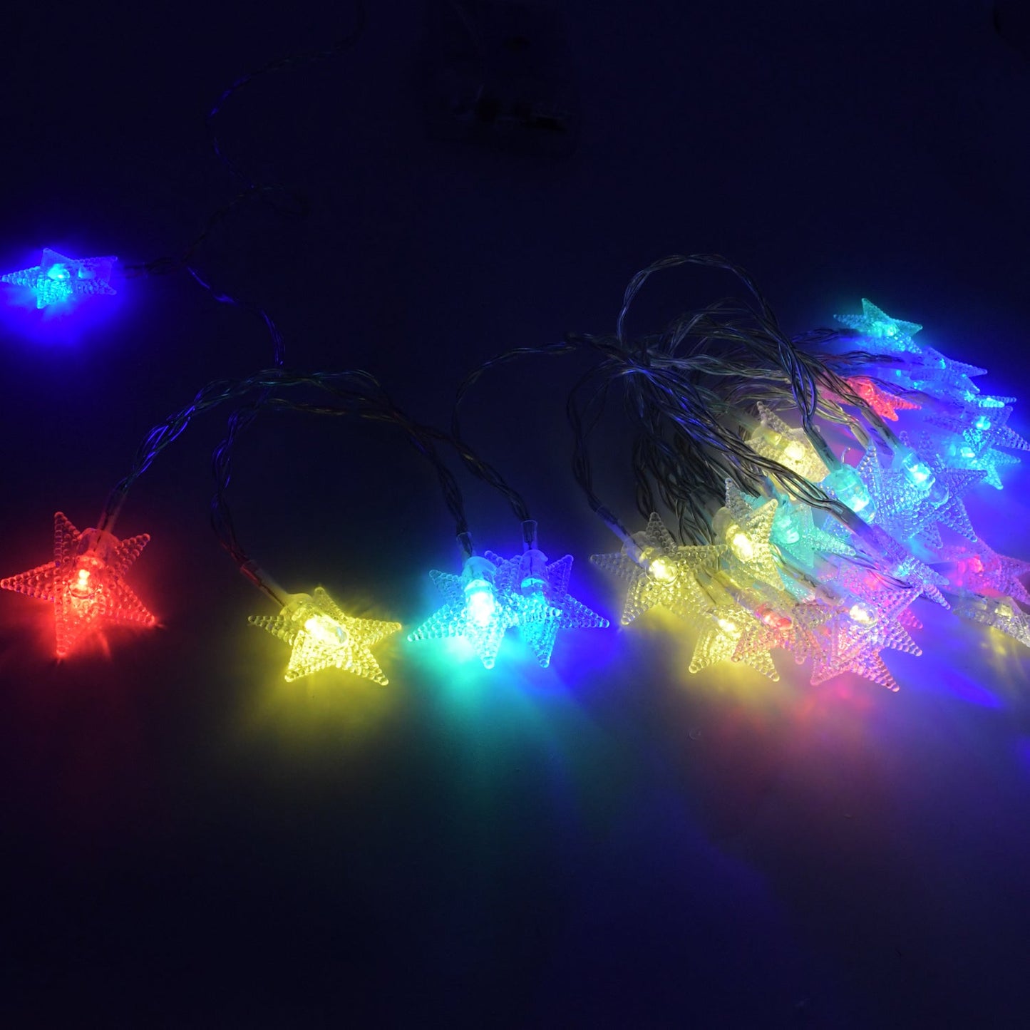 28 LED / Star 3.9 Meter Star Shape Led Light Battery Operated with Flashing Modes for Home Decoration, Kids Room, Waterproof Diwali & Wedding LED Christmas Light Indoor and Outdoor Light ,Festival Decoration (Multicolor Battery Not Included 3.9Mtr)