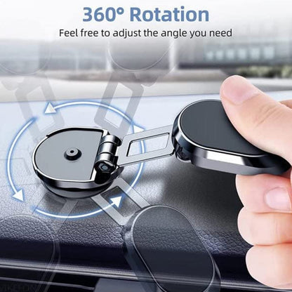 Adjustable magnetic phone holder for cars.