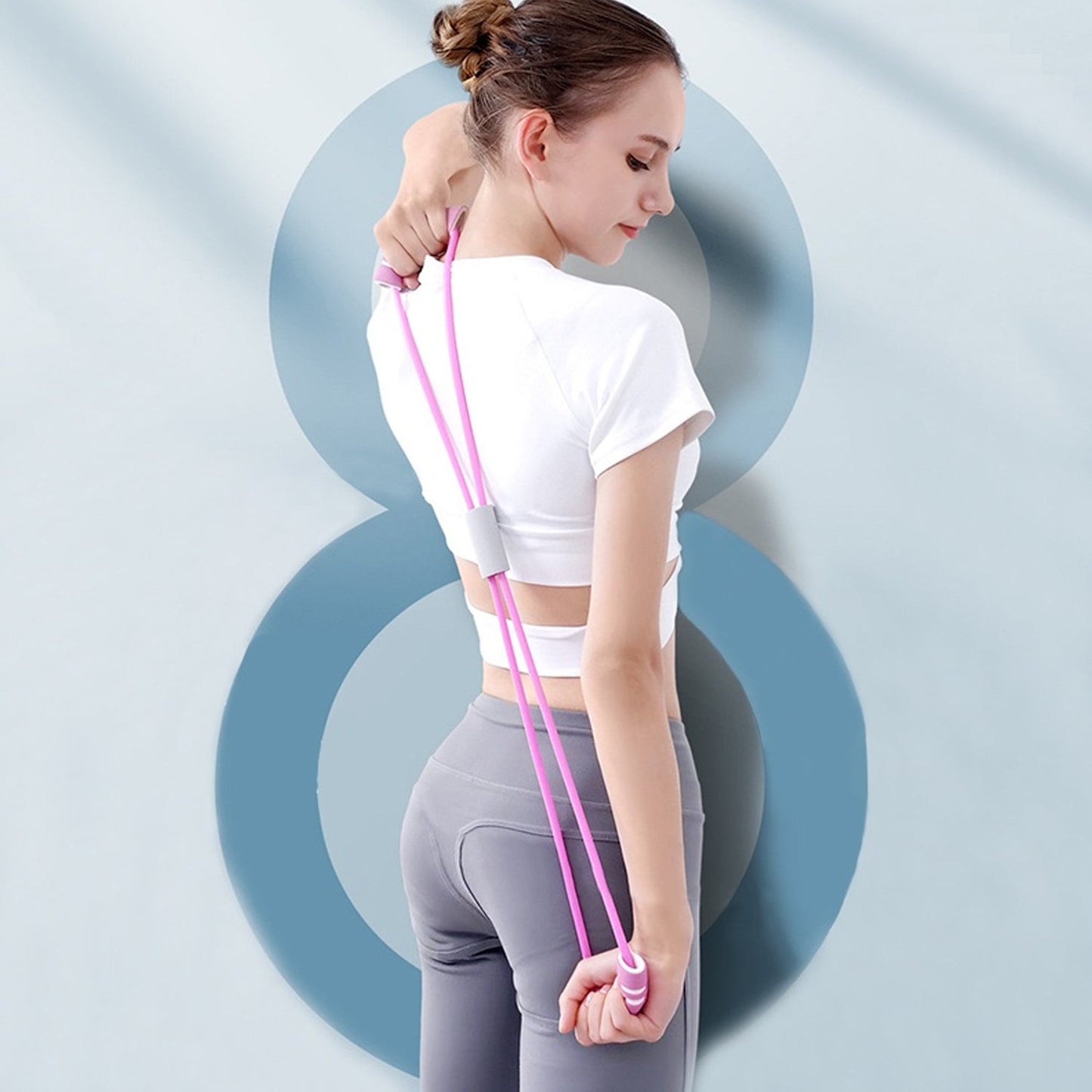 Stretchable loop bands for strength training.