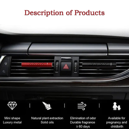 Long-lasting car air freshener, designed for AC vents, provides a sweet aroma.