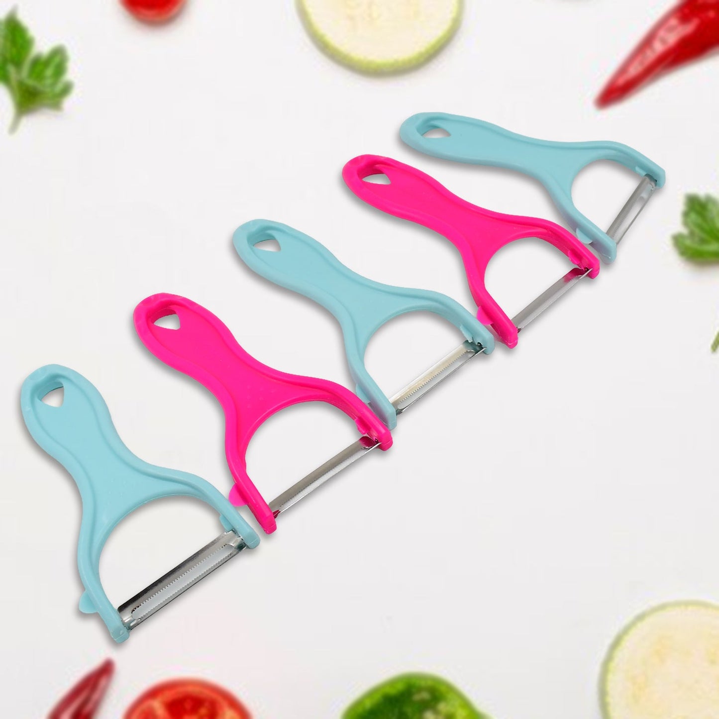 Stainless Steel Kitchen Scissors & Multipurpose Peeler (2 Pc Set / Mix Design Scissor & Peeler)