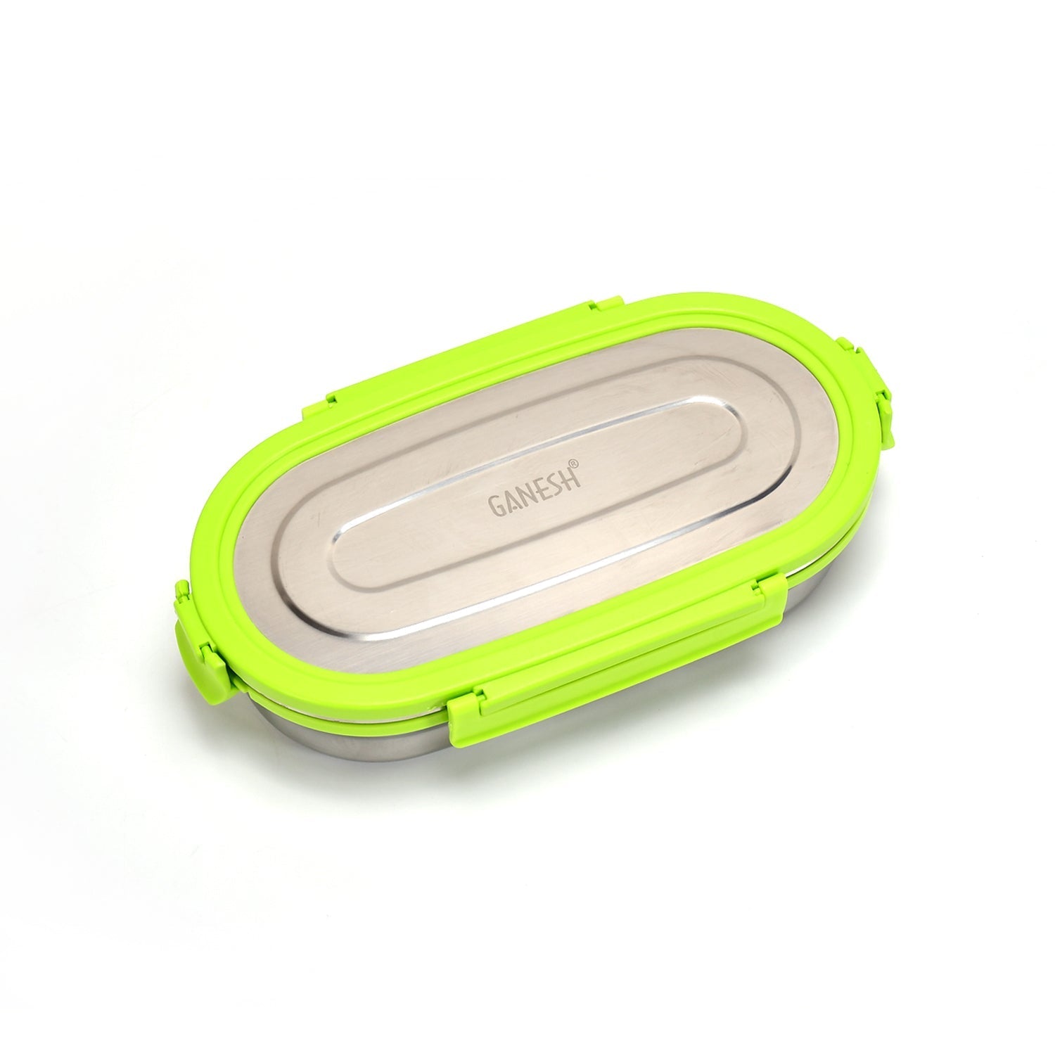 Stainless steel lunch box oval