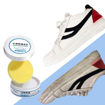 Stain Remover Cleansing Cream for Shoe Polish Sneaker Cleaning Kit Shoe Eraser Stain Remover White Rubber Sole Shoe Cleaner White Shoe Cleaning Cream Stain Remover (260 Gm)