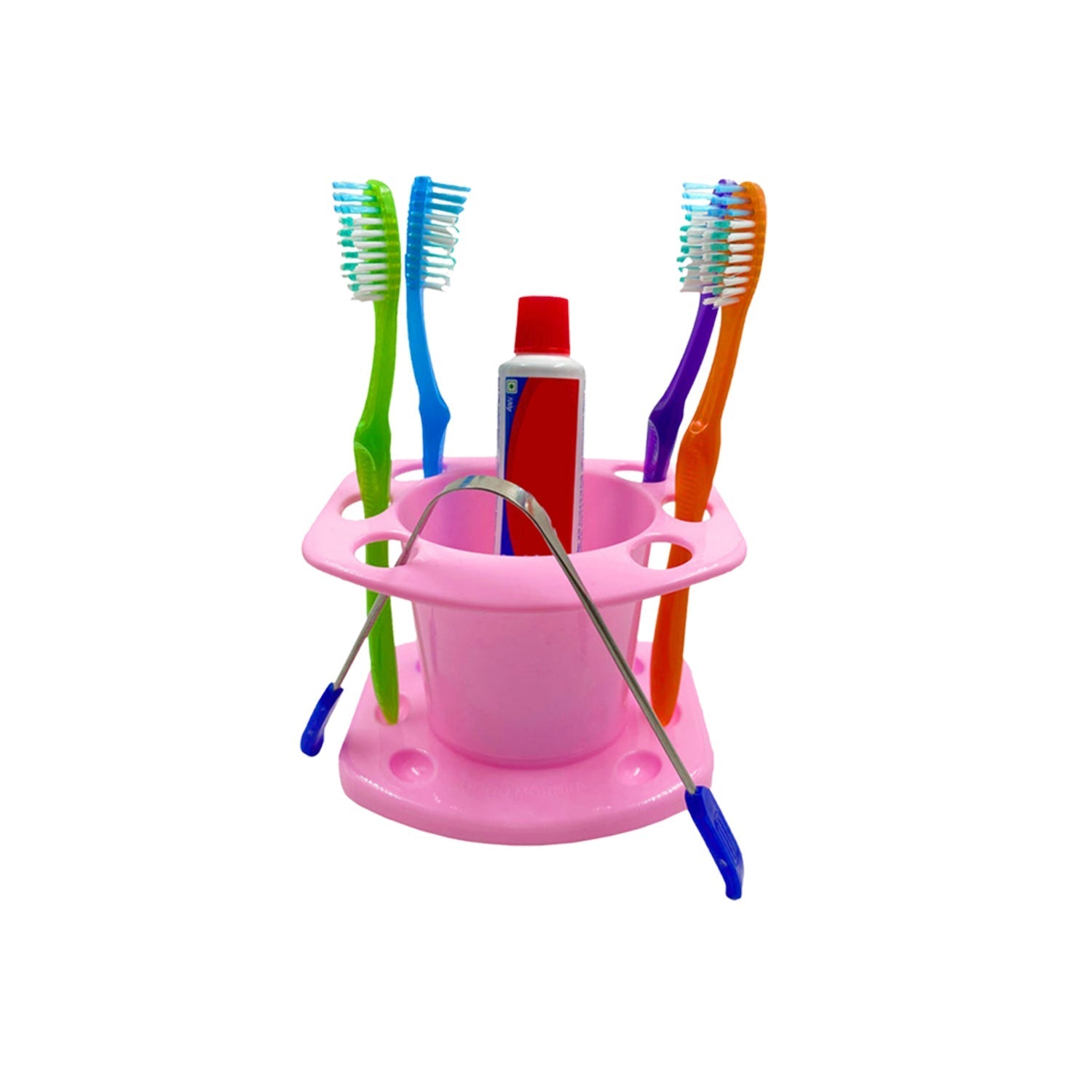 Hygienic bathroom toothbrush holder for families.