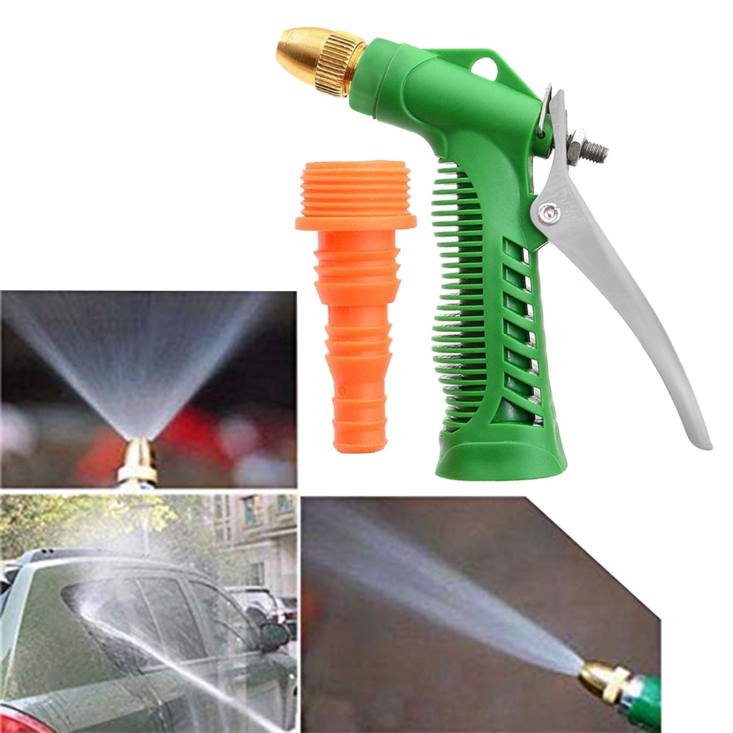 High-pressure water spray gun, perfect for washing cars, bikes, and watering plants.