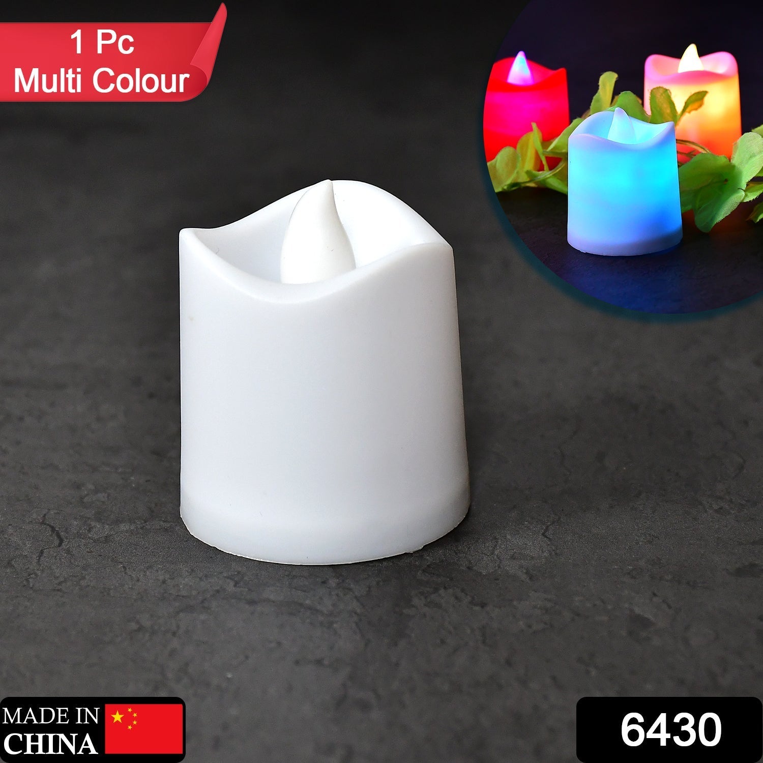 Battery-operated LED tealight candles for festive occasions