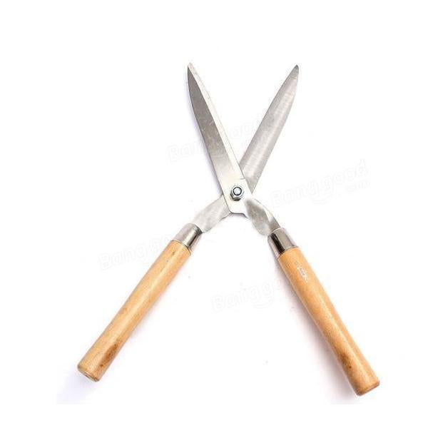 Wooden Handle Hedge Shears, Bush Clipper