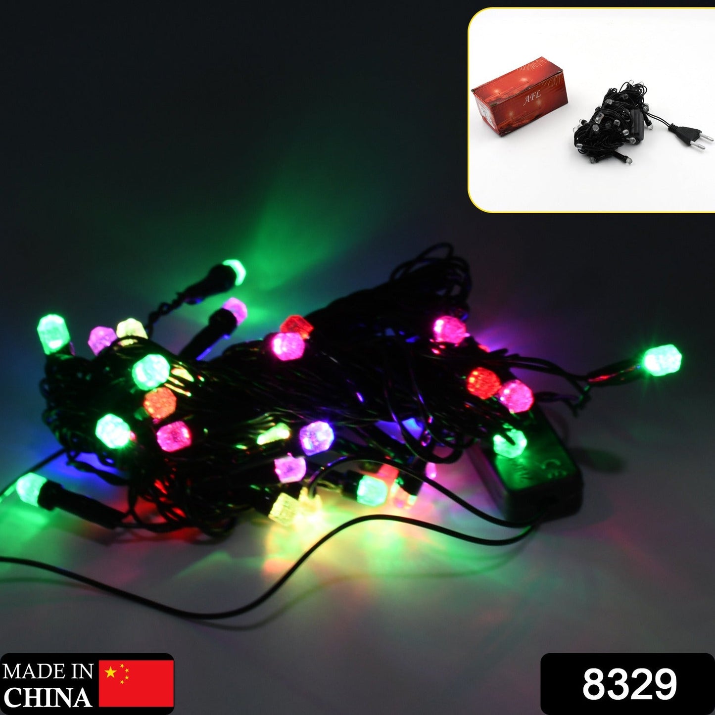 Multi-color LED string light for festivals and weddings.