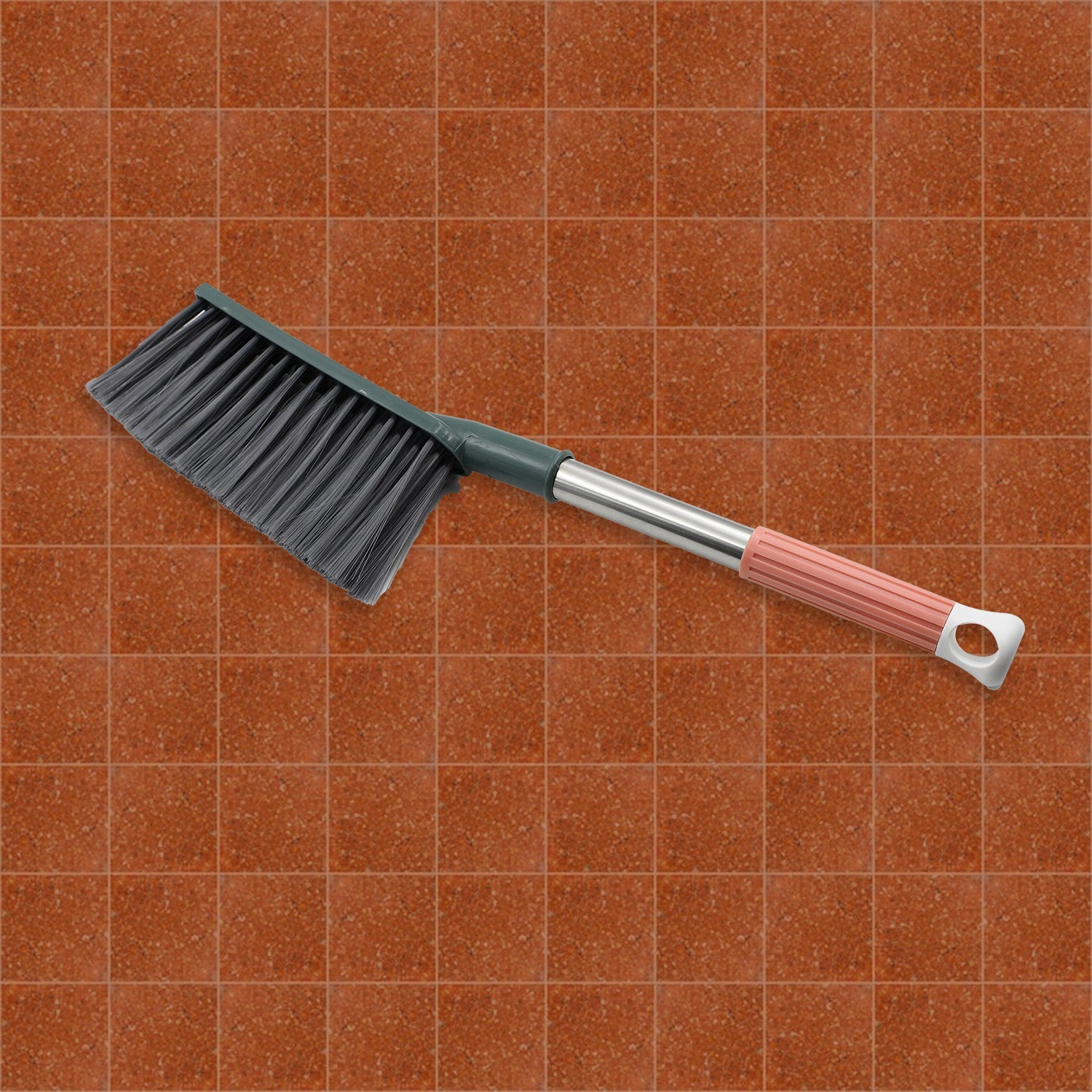 Sofa and carpet cleaning brush with long handle