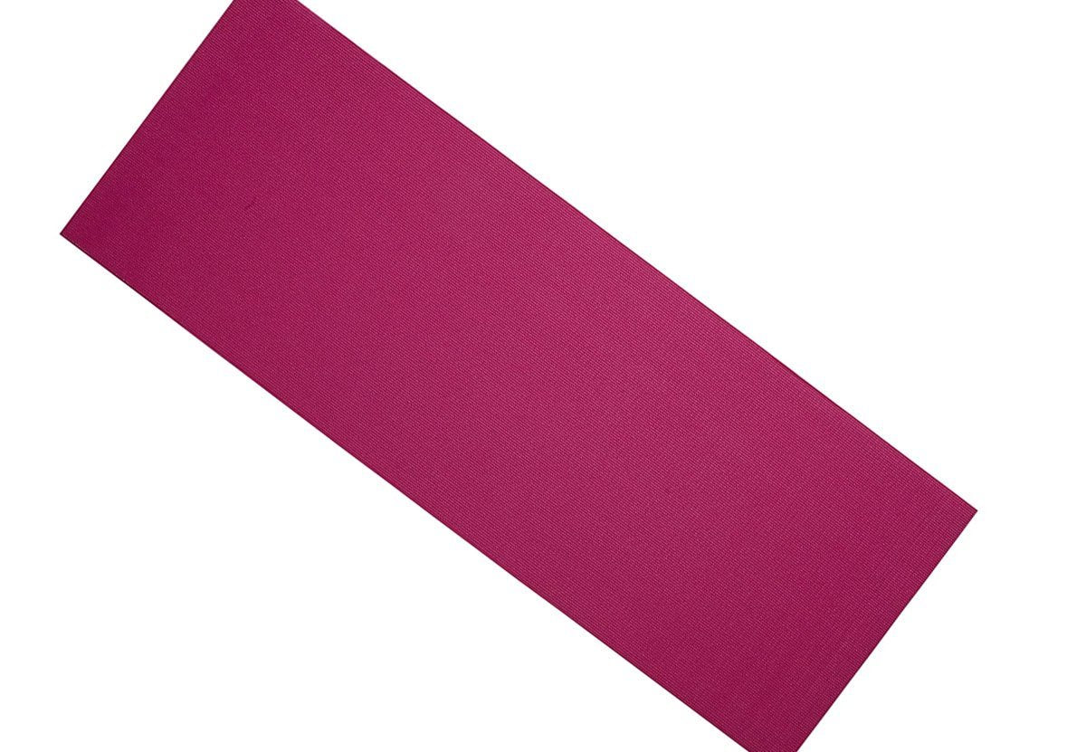 Eco-friendly yoga mat with non-slip pad, 180x60 cm for exercise.