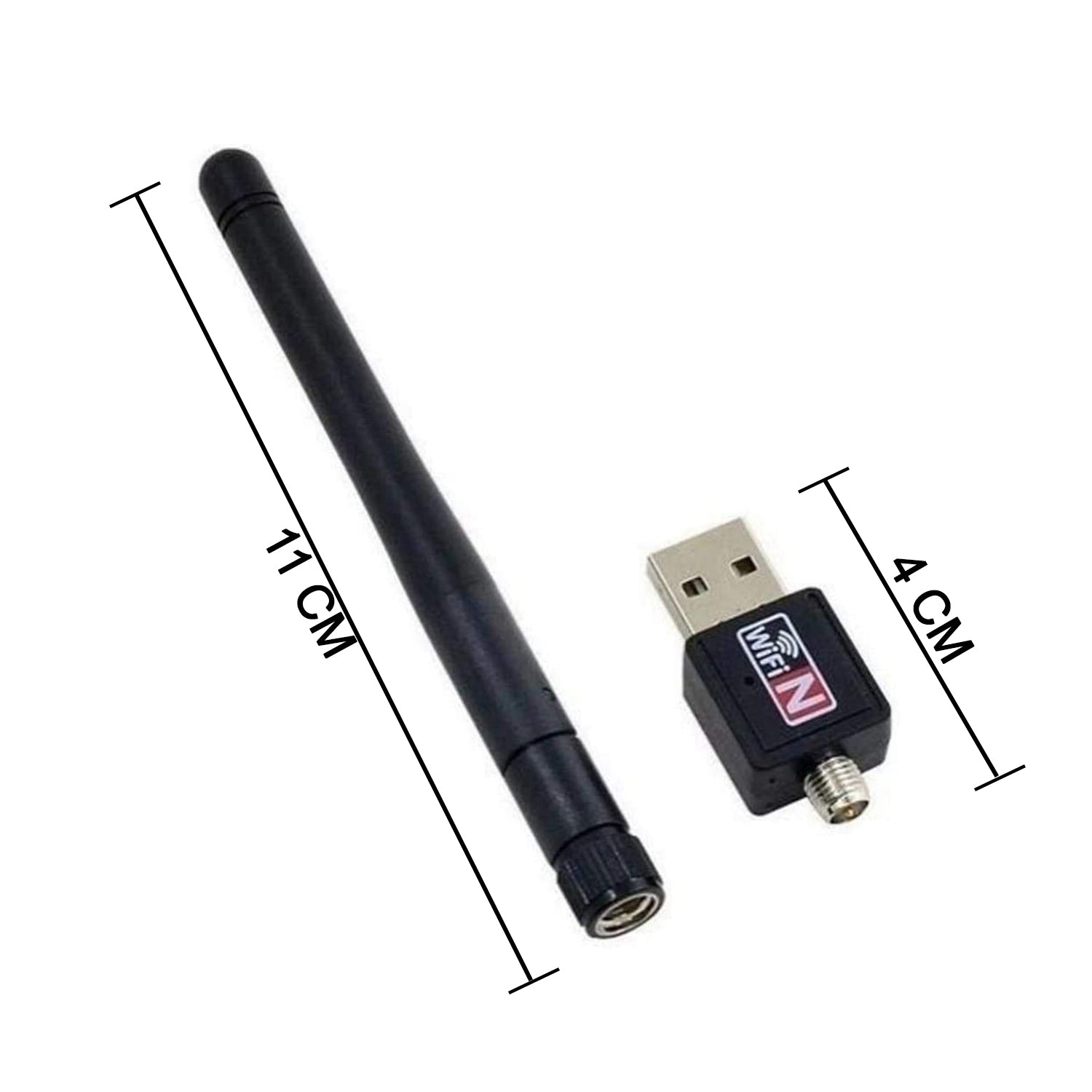 Portable USB WiFi adapter for seamless internet connectivity in various settings.