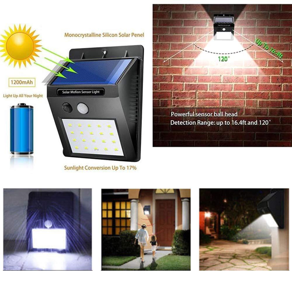 LED solar security light for outdoor areas.