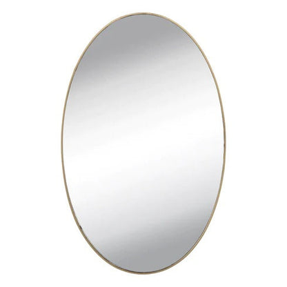 Oval frameless mirror wall sticker for dressing