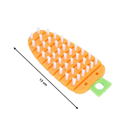 Vegetable Scrubbing Brush, Vegetable Scrubber Nonâ€‘Toxic Fruit Brush Carrot Shape Vegetable Brush for Potato for Vegetable