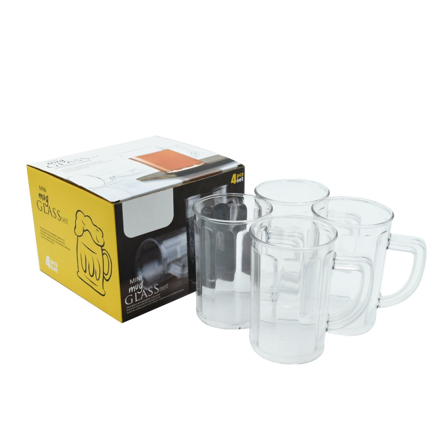 Unbreakable plastic drinking glasses set of 4.