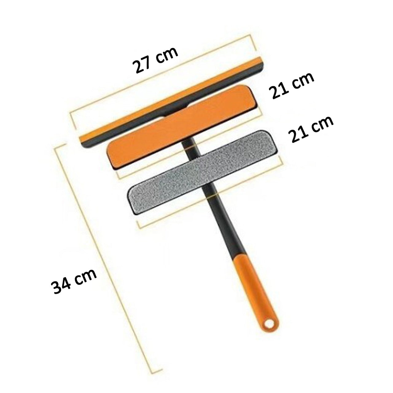 Glass wiper for cleaning various surfaces