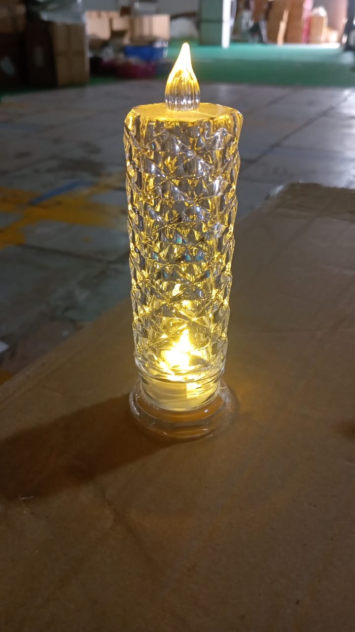 Rose Candles for Home Decoration, Crystal Candle Lights