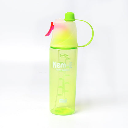 Water bottle with spray feature